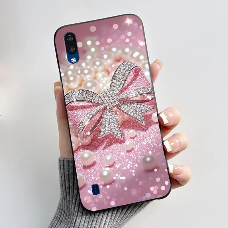 Silicone Soft Black Cover with Cute Cat Astronaut Design