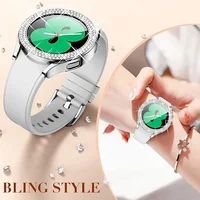 Bling diamant étui pour Samsung Galaxy montre 7 6 5 4 PC étui de protection 40mm 44mm protecteur d'écran pare-chocs couverture transparente 5