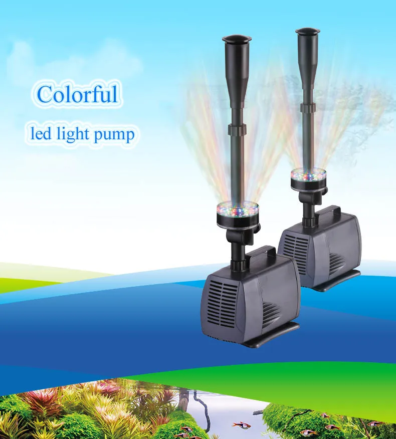 Description Picture 3 of itemSubmersible Pump Pool Fountain Flashing Pump Fish Filter Landscape Fountain Pump