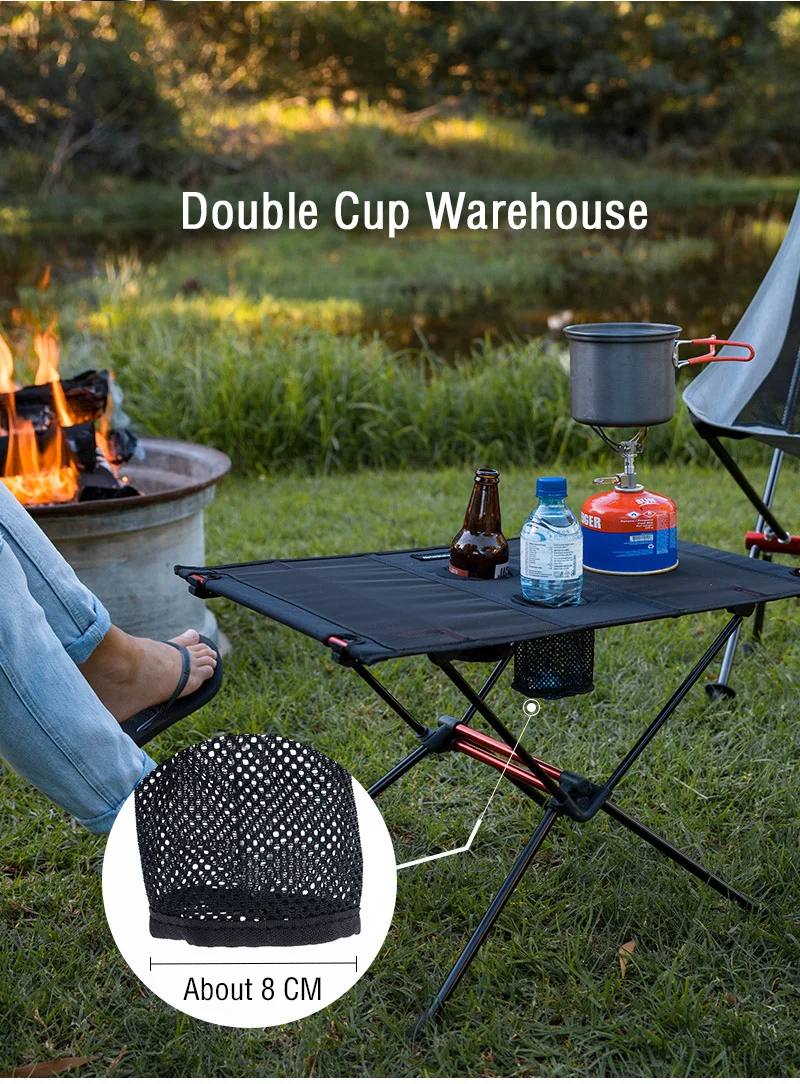 Naturehike Camping Klapptisch Ultraleicht Tragbare Wasser Tasse Tisch Nylon Wasserdicht Schreibtisch Couchtisch Picknick Angeln Tisch – Detail 5