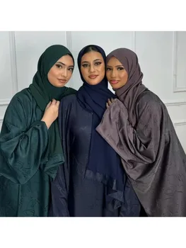 Eid Ramadan Muslim Dresse with Hijab for Women Modest Abaya Dubai Luxury Turkey Islam Clothes Kebaya Kaftan Robe Femme Musulman