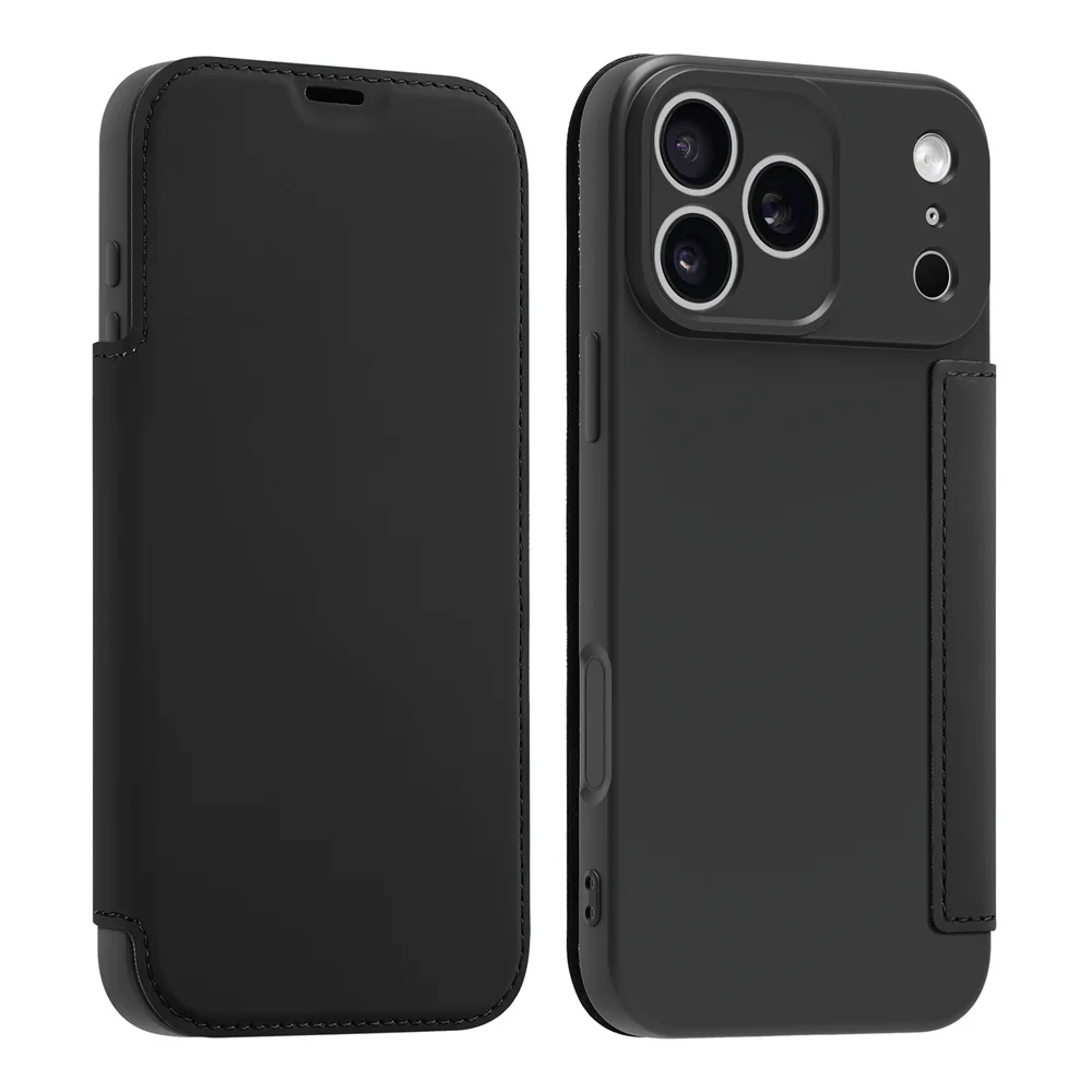 Luxury Leather Silicone Flip Wallet Card Case - Soft Cover