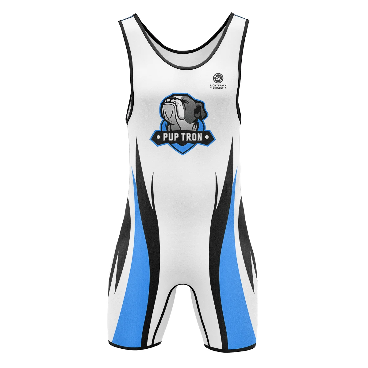 Sexy Men‘s Pup Tron Zipper Singlet RightTrack One-Piece Wrestling Powerlifting Sleeveless Gym Sport Fitness Clothing 5