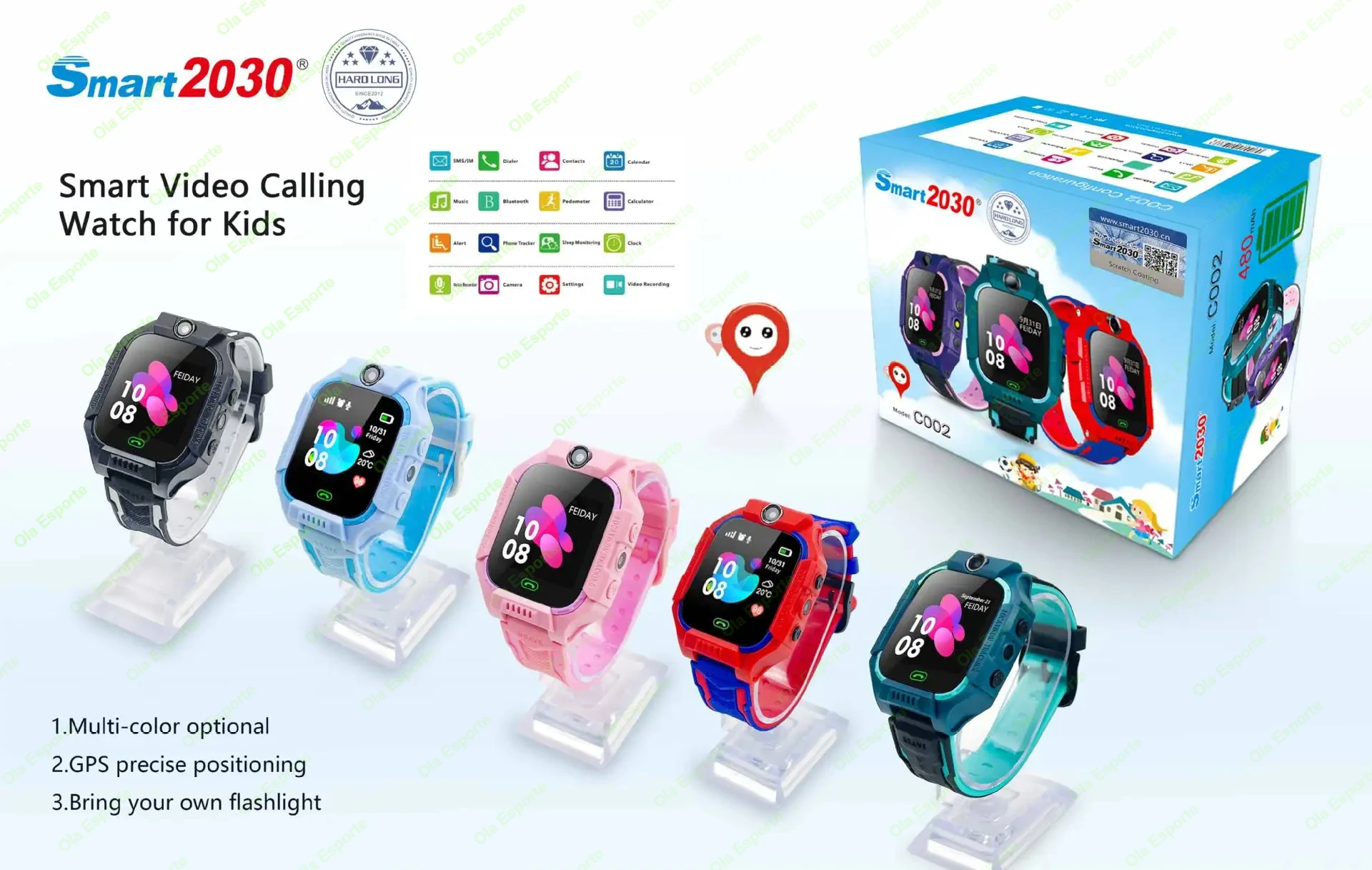 Para Xiaomi niños reloj inteligente SOS LBS cámara de ubicación 2G tarjeta Sim llamada IP67 impermeable reloj inteligente para Ios Android regalo niño niñas