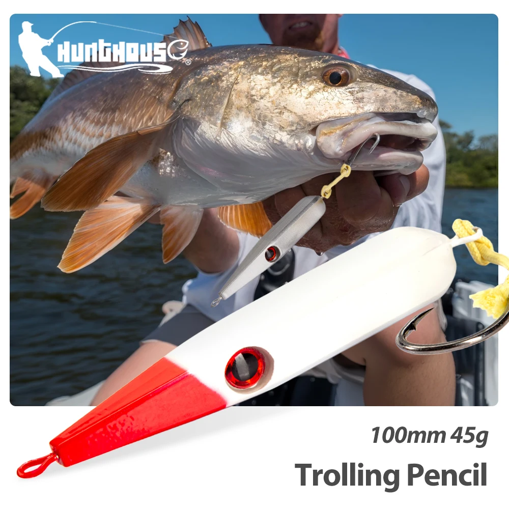 Hunthouse GT Sinking Pencil Angelköder Hartköder Jackbait Slow 100mm 45g Walk The Dog Salzwasser-Trolling für Wolfsbarsch-Ausrüstung
