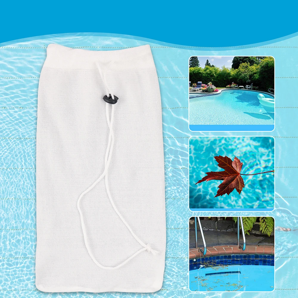 4/10/15 Pcs Pool Skimmer Socks with Drawstring Pool Socks for Skimmer Basket Pool Filter Socks for Inground & Above Ground Pool