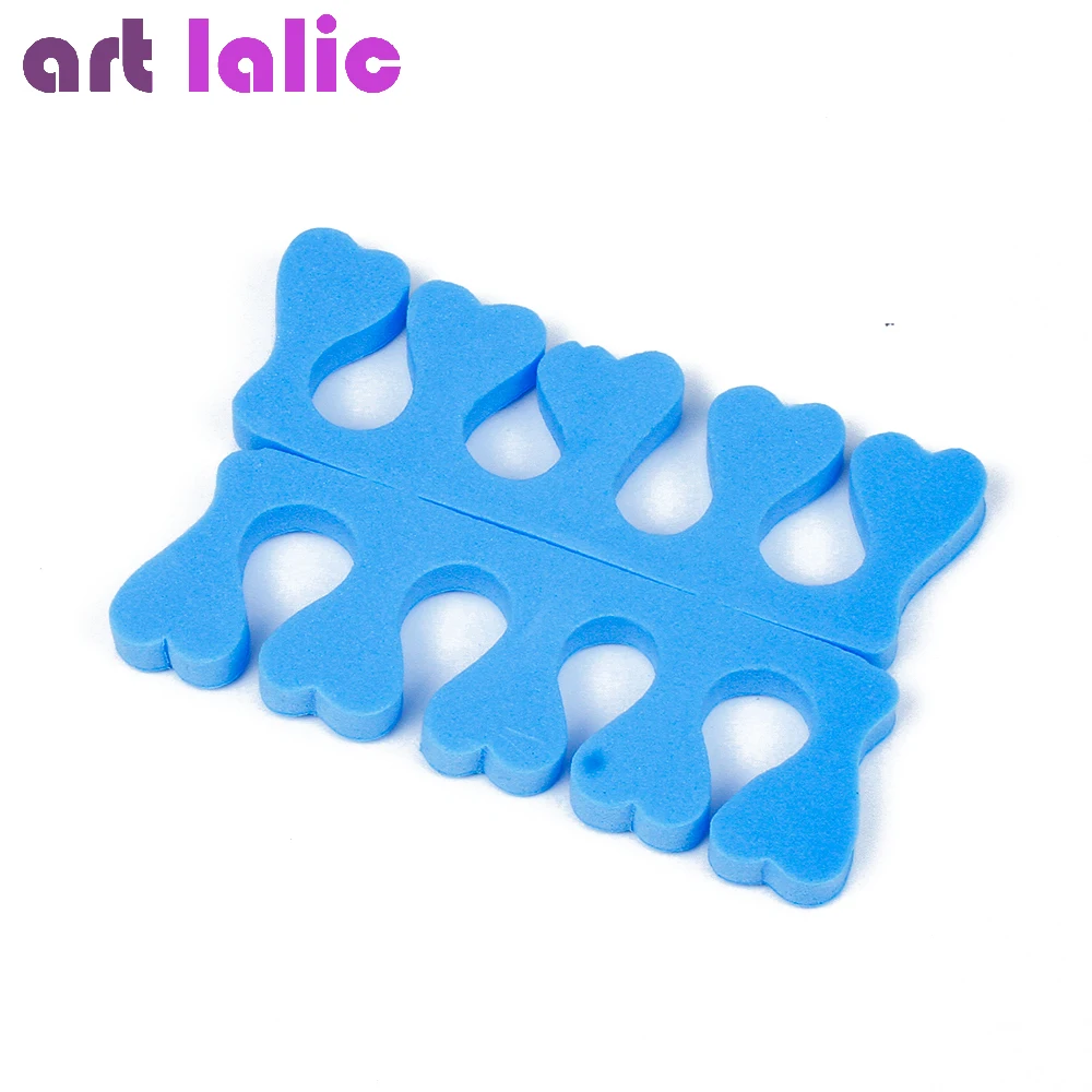 Toe Separators EVA Foam Toe Separator Soft Nail Tools Finger Feet Care Braces & Supports Manicure Accessories 20Pcs