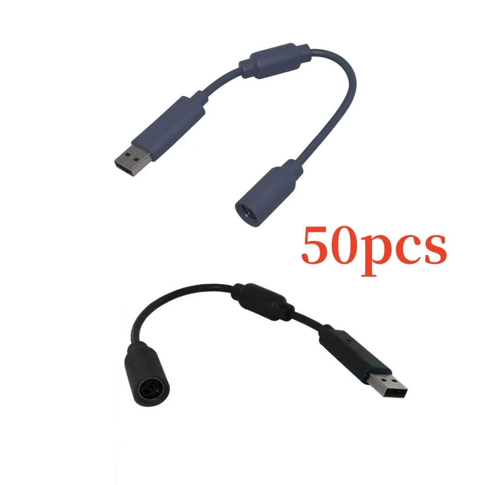 50Pcs Usb Breakaway Cable Line Per Microsoft Xbox360 Per Xbox 360 Pc Cable Off Cord Adapter Con Filtro
