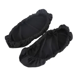Elastic Stretchable Armrest Covers - Set of 2, Breathable and Removable (Black)