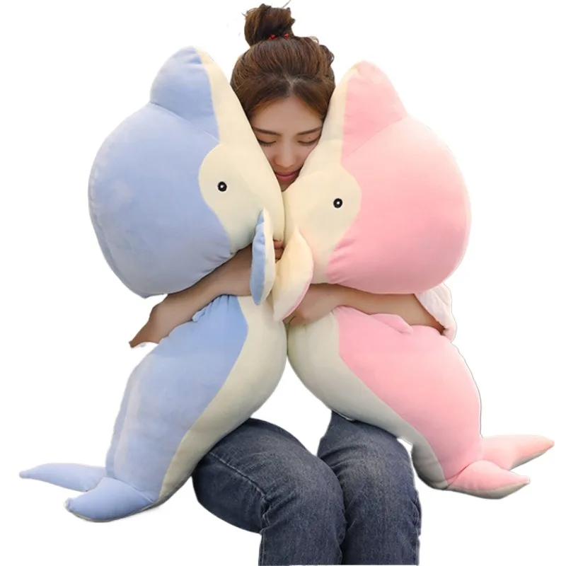 부드러운 돌고래 인형 봉제 장난감, 작은 돌고래 시뮬레이션 물고기 인형, 남녀 어린이 생일 선물, 신제품