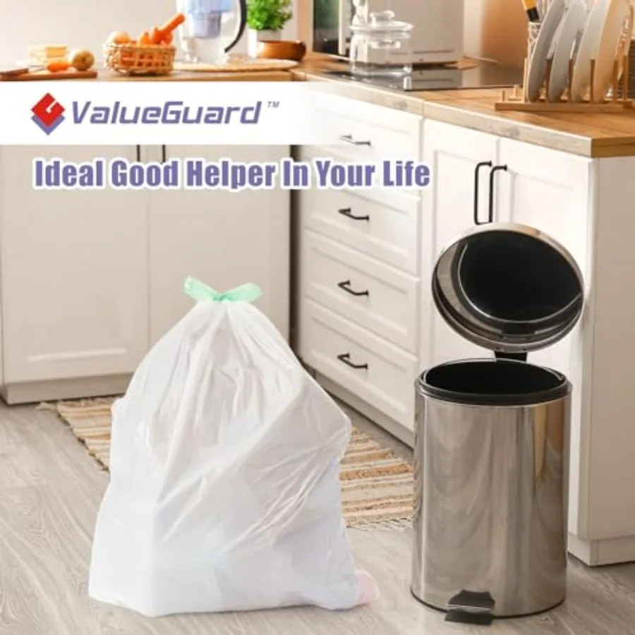 13-Gallon Drawstring Tall Waste Bags – 110-Count, 0.8 Mil 5