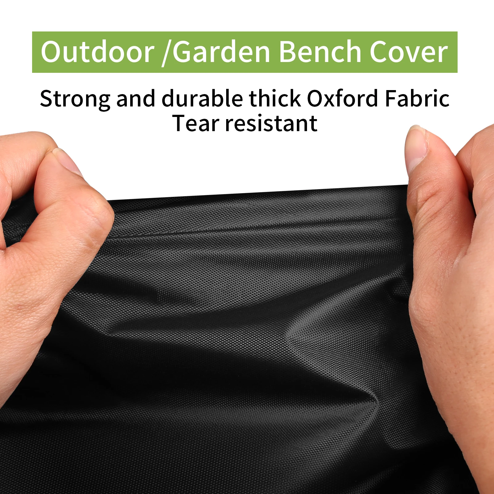 3/2/1 Seat Garden Bench Covers Waterproof Heavy Duty 210D Oxford Outdoor Bench Slipcovers with Anti-UV Patio Garden Chair Cover 3