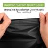 3/2/1 Seat Garden Bench Covers Waterproof Heavy Duty 210D Oxford Outdoor Bench Slipcovers with Anti-UV Patio Garden Chair Cover 3