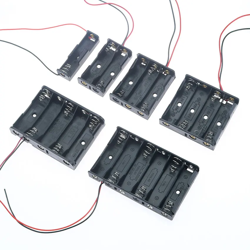 Yuxi 1 قطعة AA صندوق علبة البطارية 1/2/3/4/5/6 فتح...