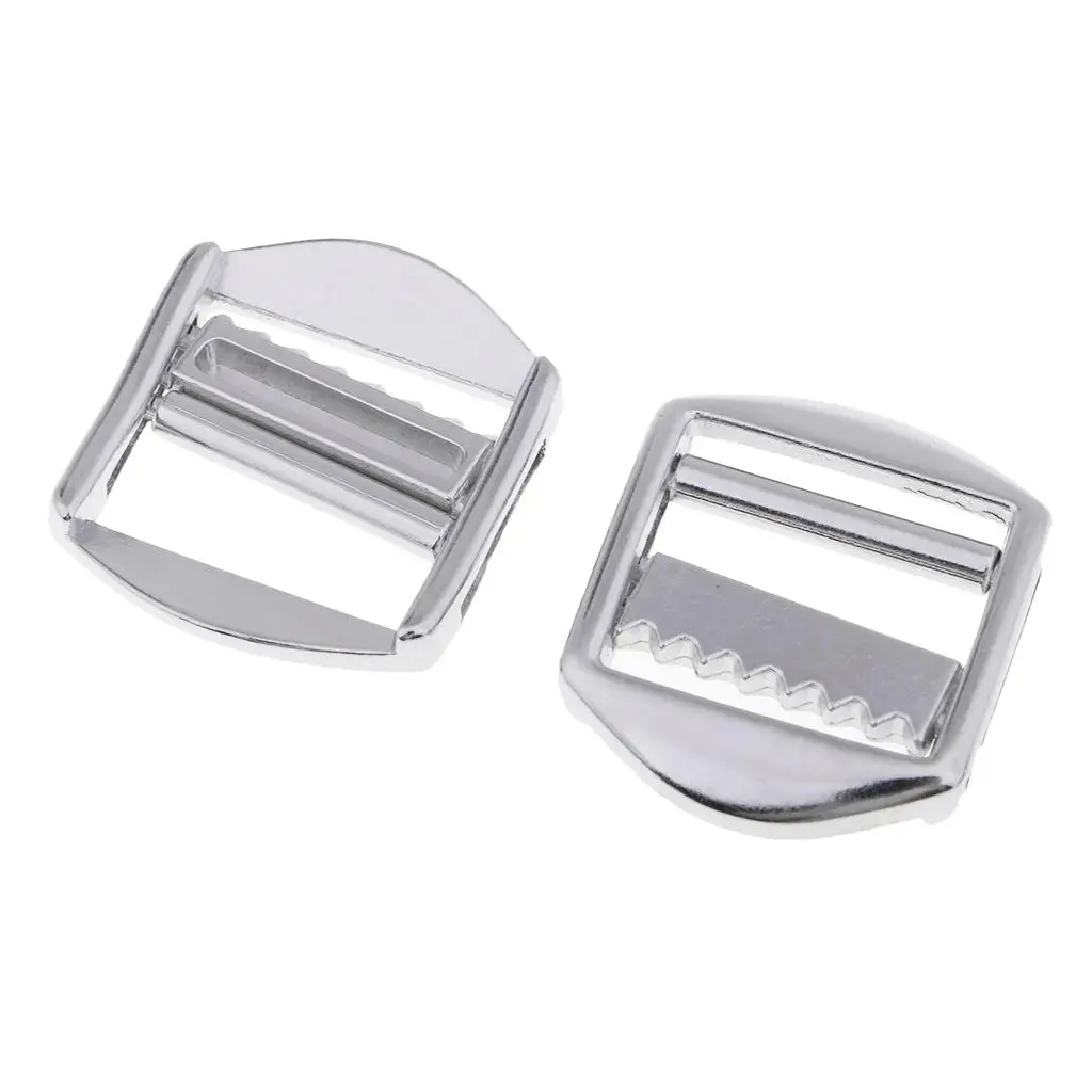 6Pcs Mini Metal Buckle Slider Backpack Luggage Belt Strap Wrapping Buckles