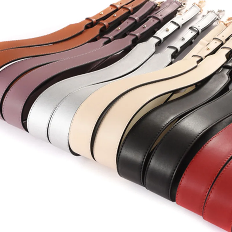 1/2/5/10PC 107cm~120cm Adjustable Replacement Messenger Bag Belt Fashion PU Leather Shoulder Straps Accessories for Women Bags