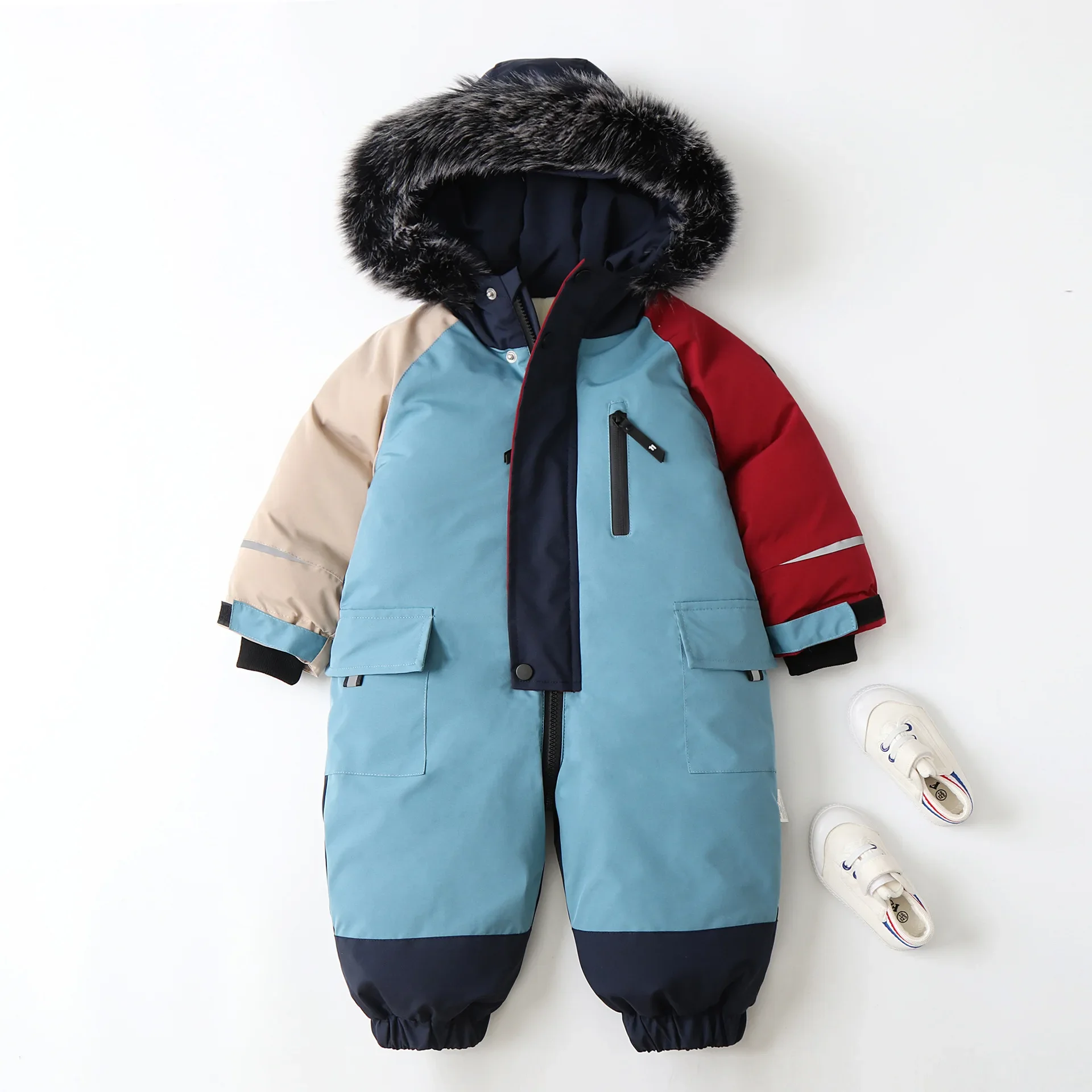 Baby Ski Suit Jumpsuit Baby Climbing Suit Romper Winter New Children's Jumpsuit Snow Jacket Ski Kid Kids Set