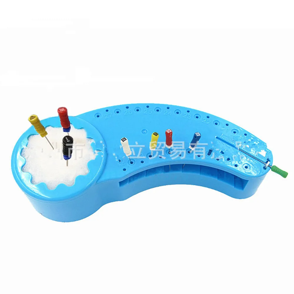 

Dental angle measuring ruler, root canal measuring table, needle file placement table, cleaning table