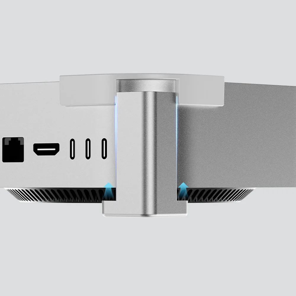 Mac Mini M4 2024에 적합한 스위치 상단 전원 버튼 알루미늄 합금 푸시 스위치, Mini M4 2024 전원 버튼 스위치 용