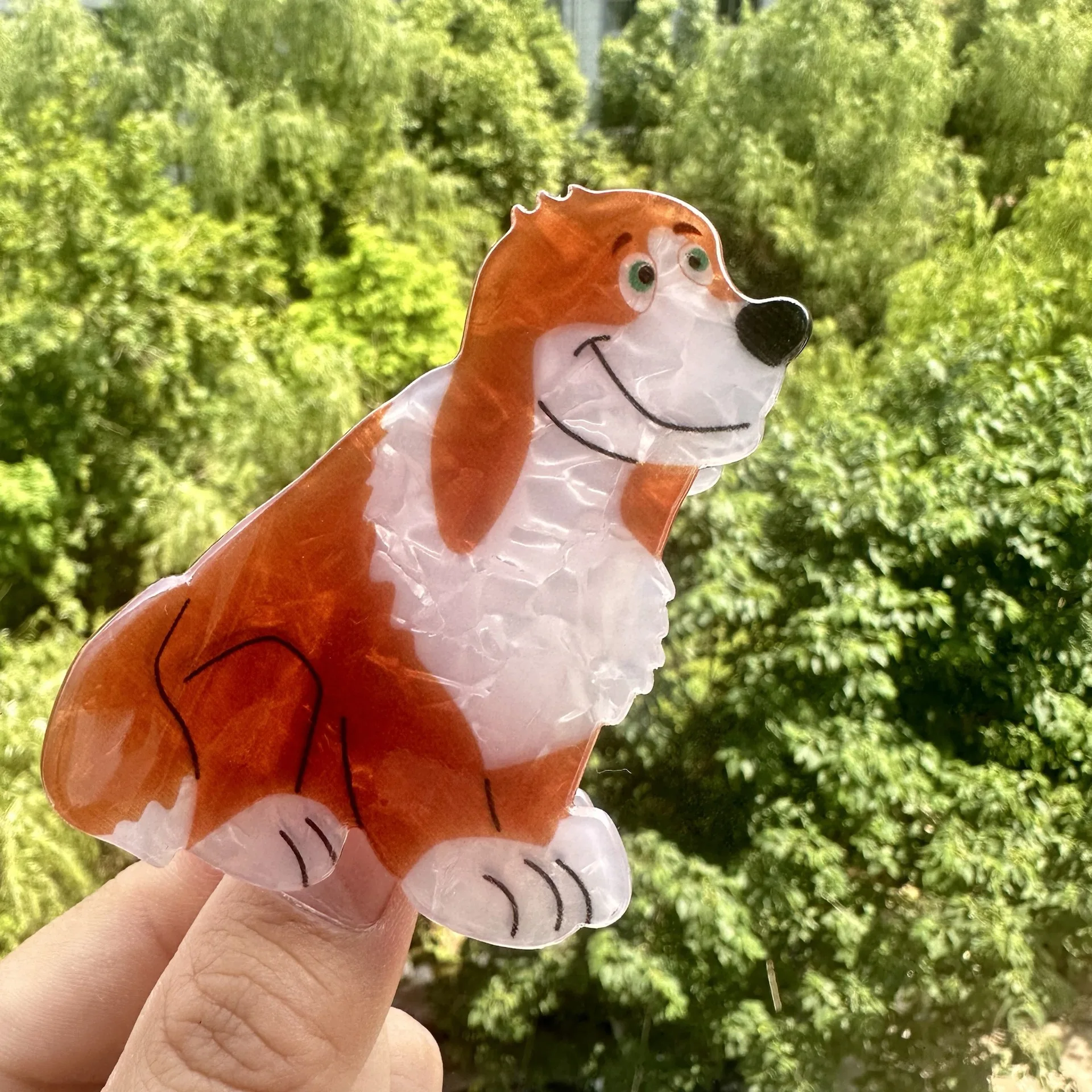 1 STÜCK Süße Cartoon-niedliche Haustier-Klauenklammer-Serie für Katzen und Hunde, Hai-Clip für Frisuren, Mädchen-Cartoon-Haarnadel-Kopfbedeckung. – Detail 7