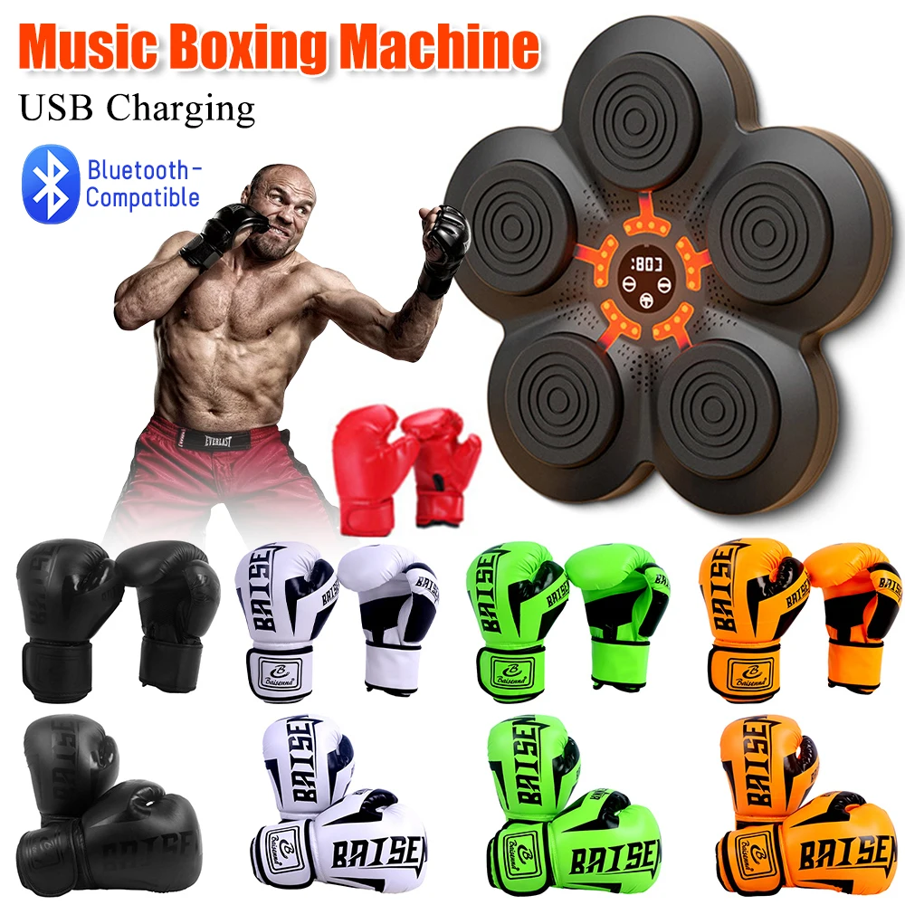 Boxing machine Boxing Equipment Strength Tester with Music, Electronic  Boxing Machine, Intelligent Music Box Wall Target, Smart Bluetooth Boxing