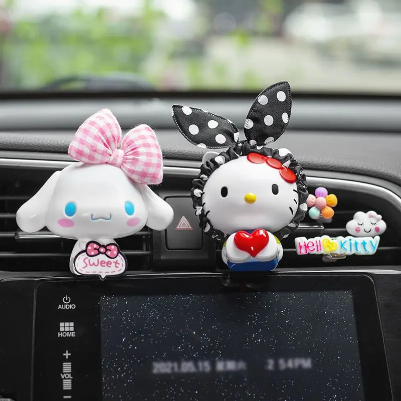 

Sanrio автомобильное украшение для ароматерапии «сделай сам» Hello Kitty Cinnamoroll мультяшное милое украшение для автомобиля кондиционер для ароматерапии ртом