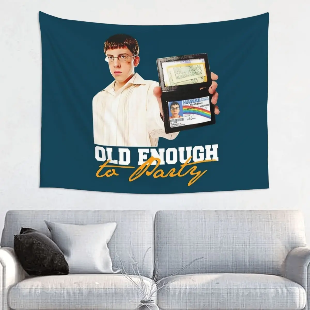

Superbad Mclovin Tapestry Hippie Polyester Wall Hanging Room Decoration Beach Mat Witchcraft Wall Tapestry