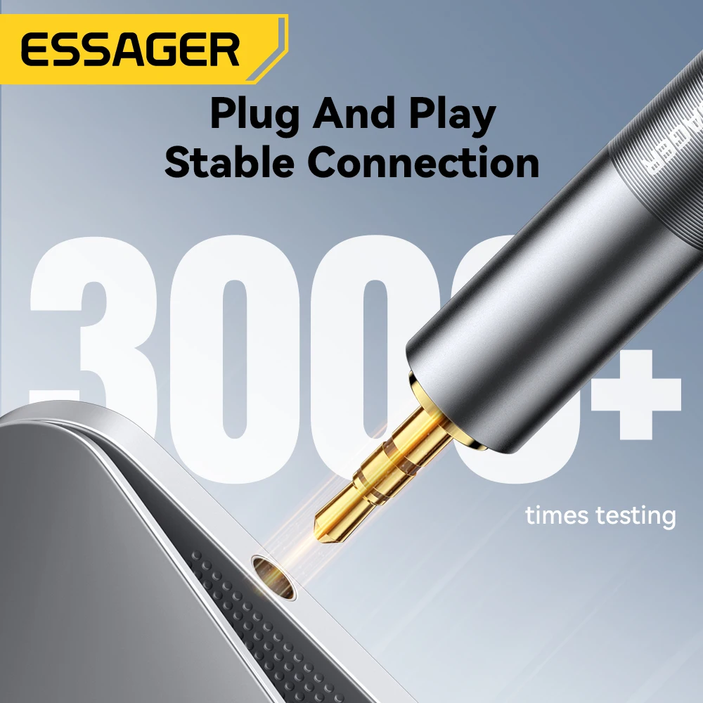 Essager 3.5mm To 6.5mm Audio Jack Adapter For Phone PC Earphones Speaker Sound Card Guitar DVD Amplifier 6.5 To 3.5mm Converters