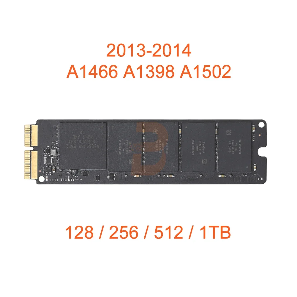 Original SSD Solid State Drive For Macbook Air 11 A1370 A1465 13 A1369  A1466 64GB 128GB 256GB 512GB 1TB 2010-2017 Years