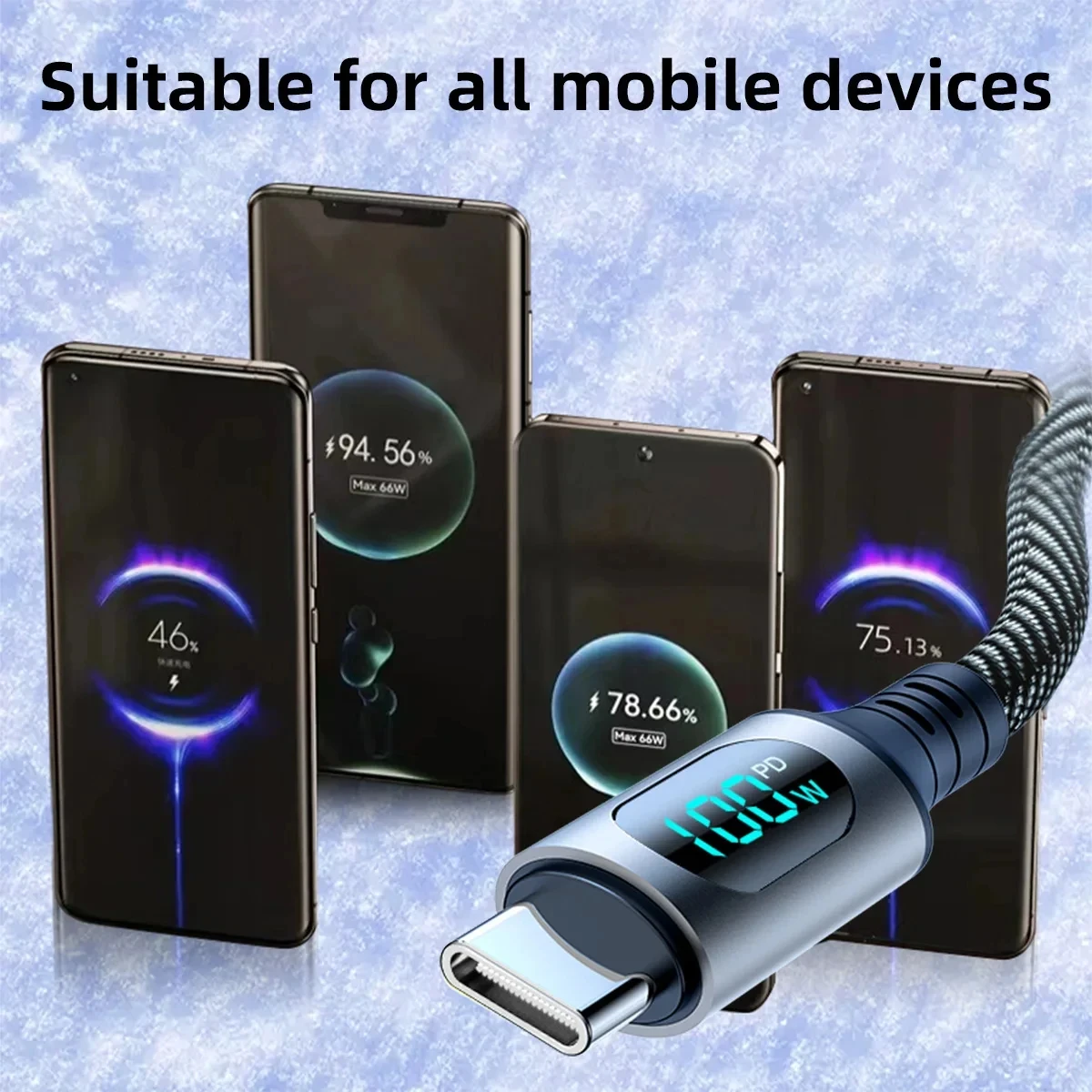 รูปสินค้า สายชาร์จ USB-C ถึง USB-A ชาร์จเร็ว 120W
