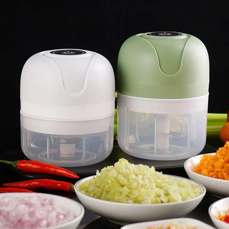 Mini Electric Garlic Chopper USB Meat Grinder Baby Food Mixer Sturdy Durable Crushed Ginger Vegetable Crusher Kitchenware 2