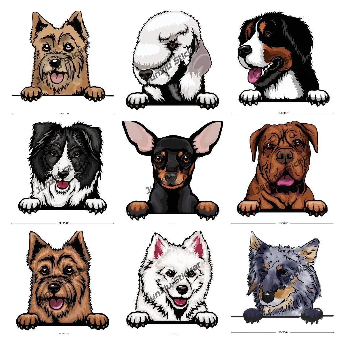 Australian Terrier Adesivi In Vinile American Eskimo Dog Chuhuahua Bordeaux Great Dane Canadian Eskimo Border Collie Accessori