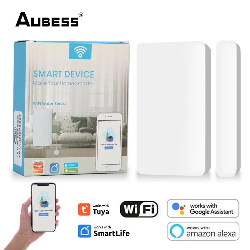 

Tuya Smart Door Window Contact Sensor Smart Home Wireless Door Detectors Open/Close APP Remote Alarm