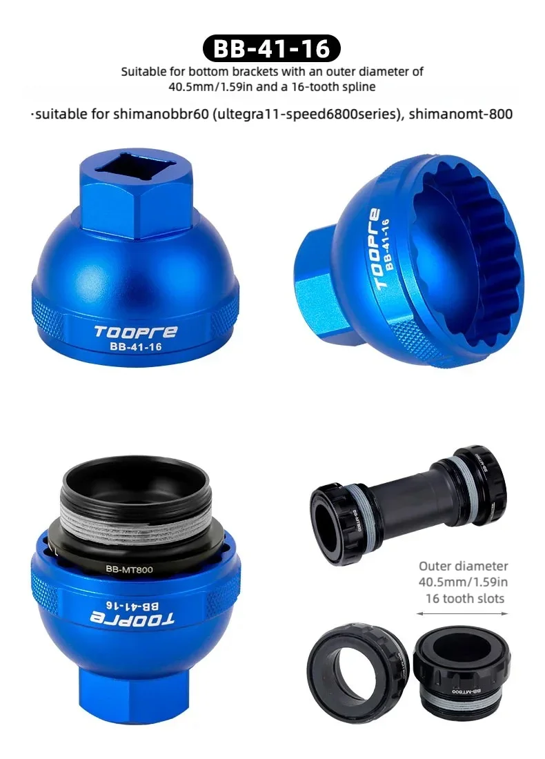 Fahrrad-Innenlager-Werkzeug zur Installation und Demontage, Adapter für Rennrad und MTB, Integriertes Gewinde-Innenlager-Werkzeug – Detail 5