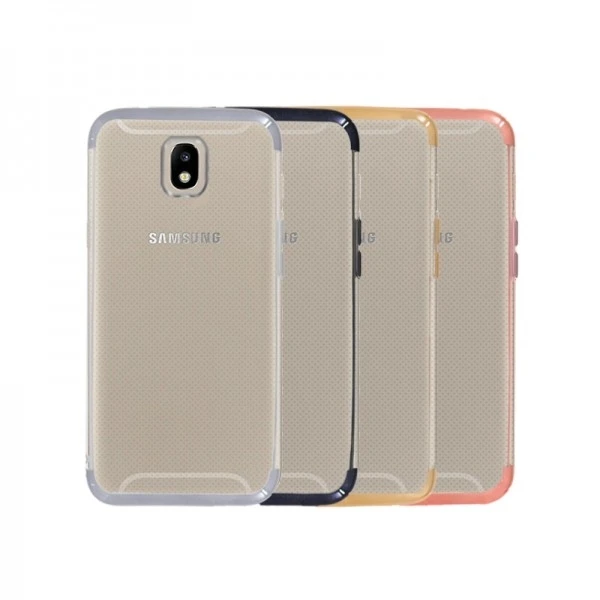 Funda Silicona Samsung J5 2017 Transparente Con El Borde Metalizado 4 Colores|Fundas antigolpes para teléfono| - AliExpress