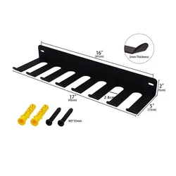Universal Wall - Mount Gym Organizer for Exercise and Sports Equipment (7 holes)
