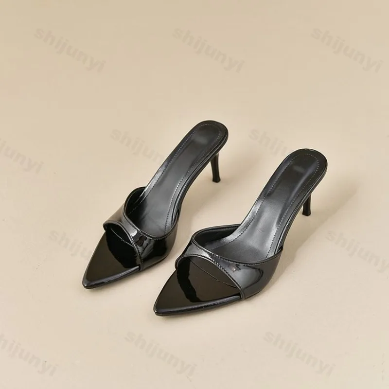 Women's High Heels Summer Slippers Women Sandals Fashion Classic Pointy Open Toe Stiletto Heels Sexy 2026 High-heeled Slippers 4
