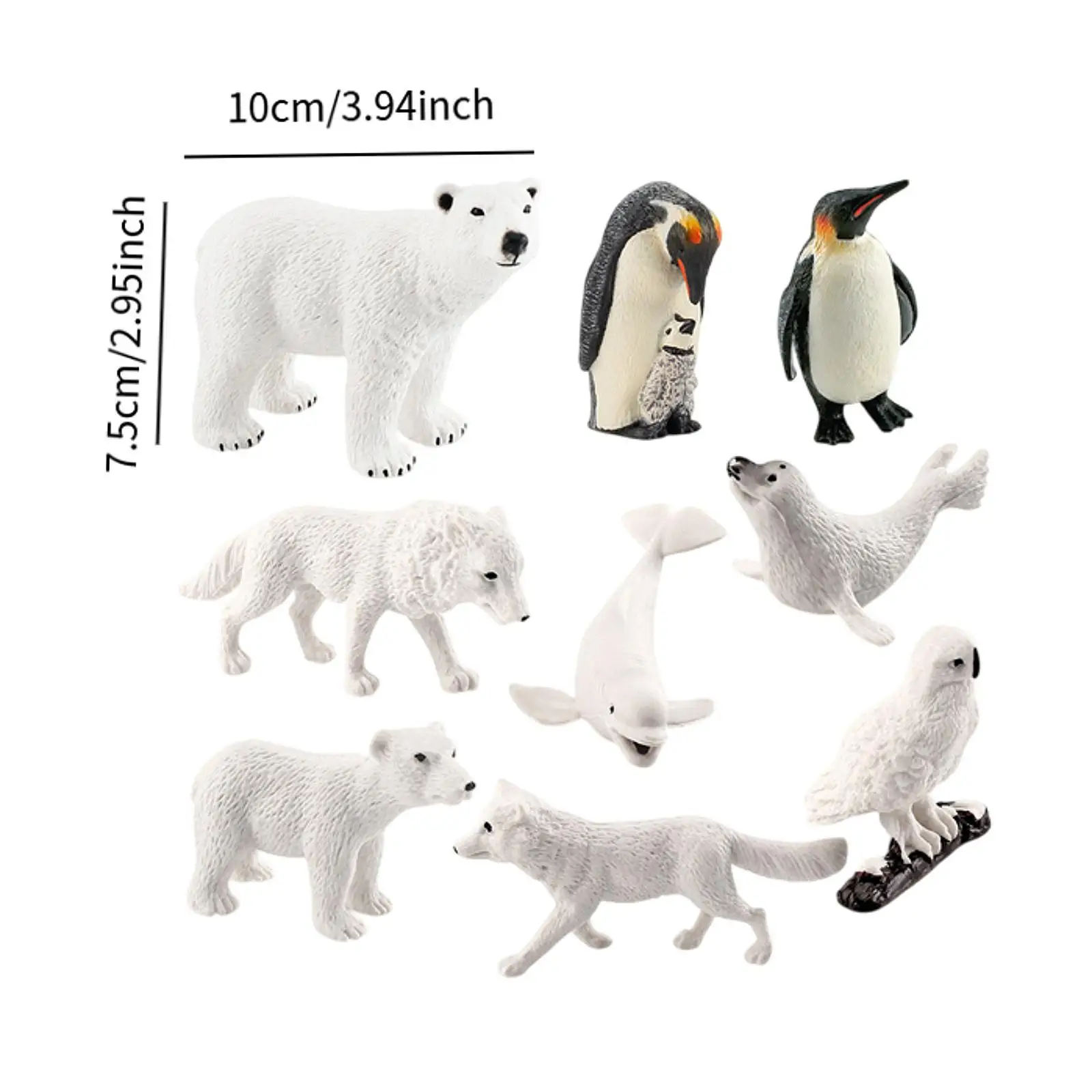 Simulation Lifelike Animal Playset for Gift Shelf Decor Kids Educational Toy