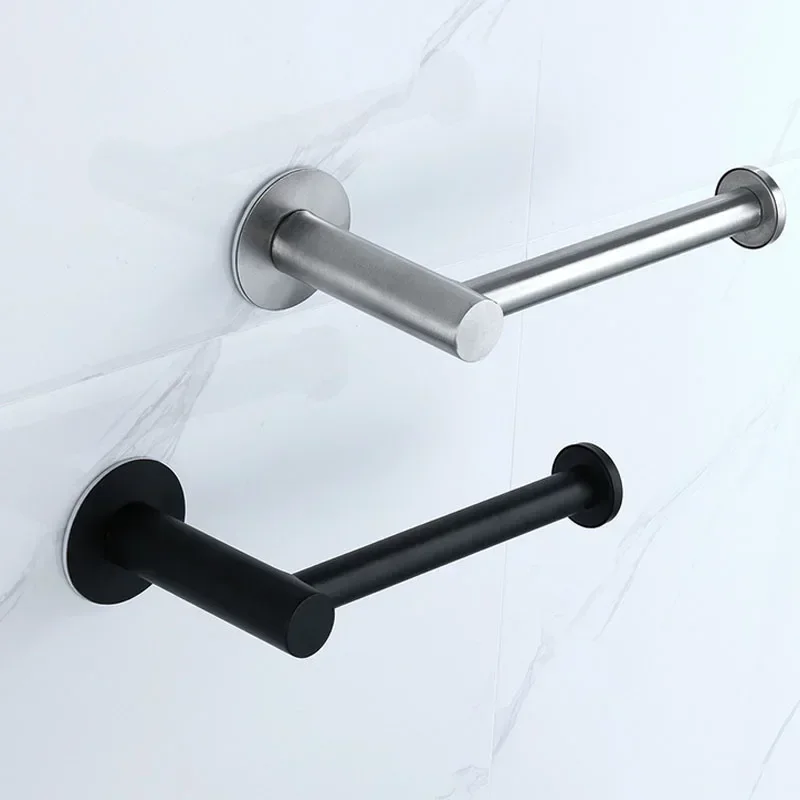Toilet Wall Mount Toilet Paper Holder Stainless Steel Bathroom Kitchen Roll Paper Accessory Tissue Towel Accessories Holders