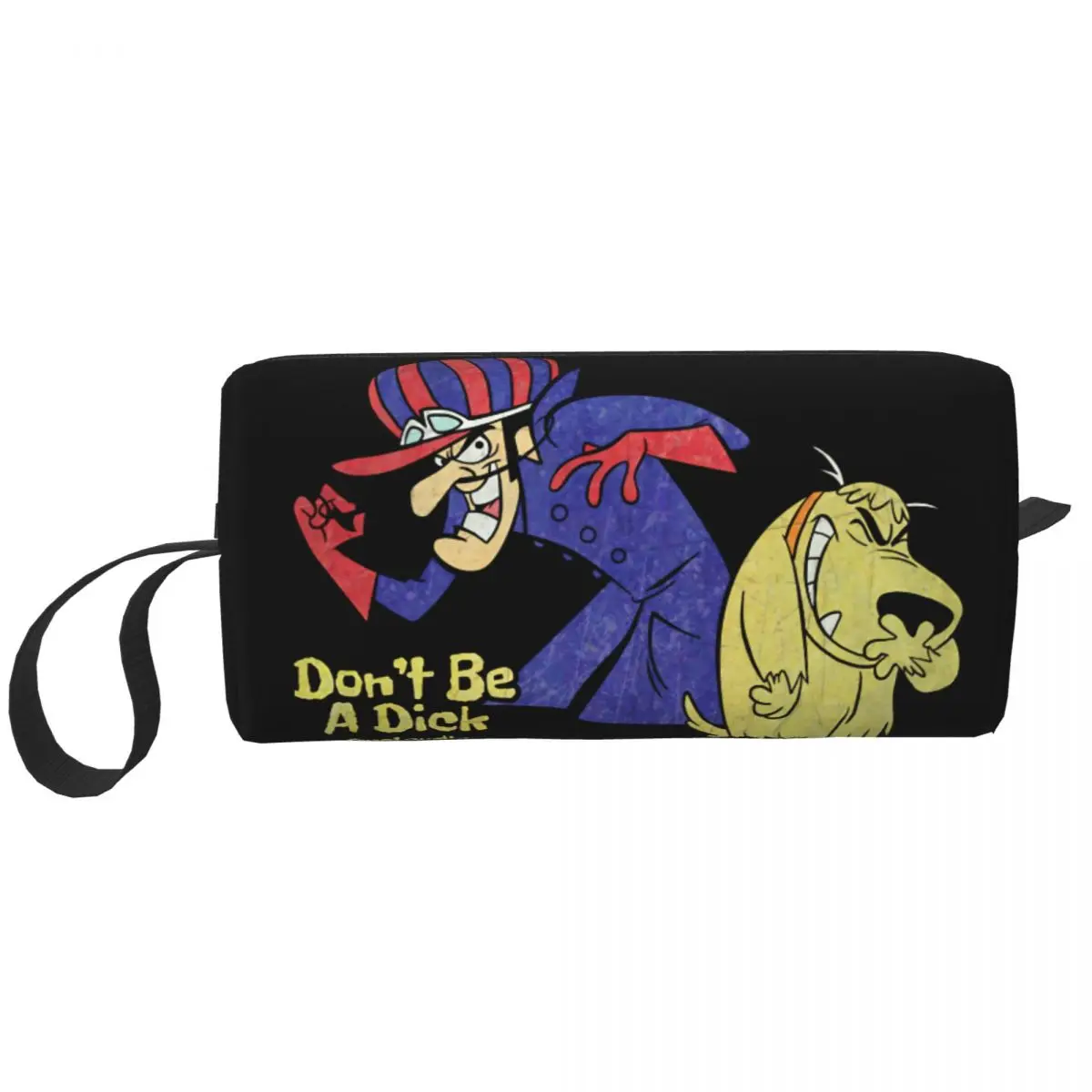 

Muttley Wacky Races Makeup Bags Men Cosmetic Bag Trendy Waterproof Pouch for Purse Storage