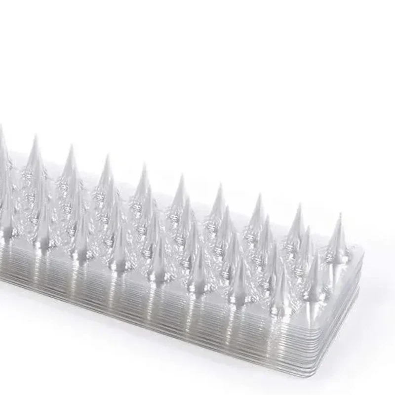 10/20/24Pcs Spikes Repeller Cat Plastic Bird Repellent Anti Pigeon Anti-bird Squirrel Garden Fences Control Transparent Spikes 5