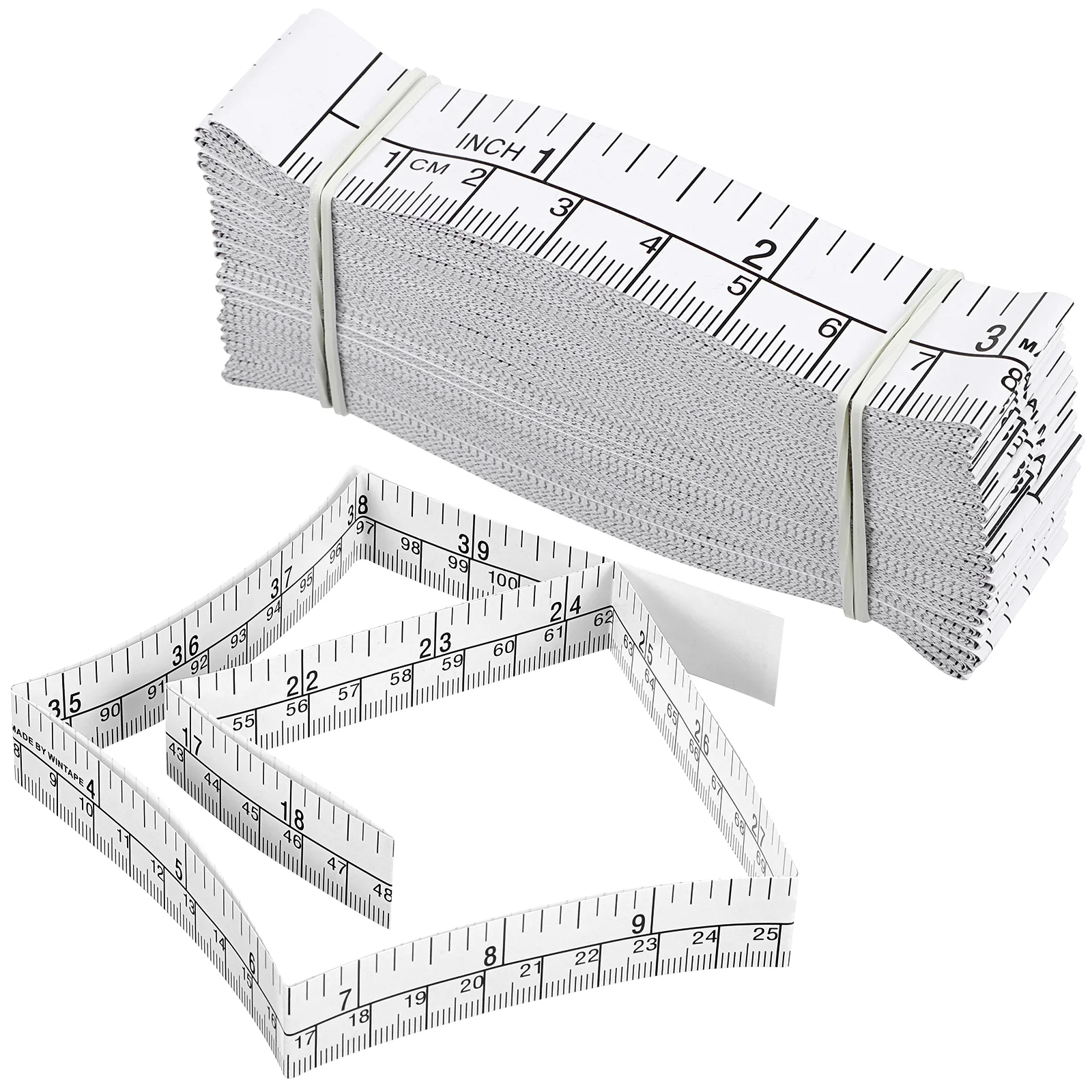 

25 Pcs Graduation Paper Ruler Tape Measure Measuring For Body Measurements Tools Nurses Wound Soft