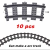 NEW City Trains Flexible Tracks Soft Straight Curved Rails Switch Building Block Creative Models Railways Toys For Kids Gifts 5