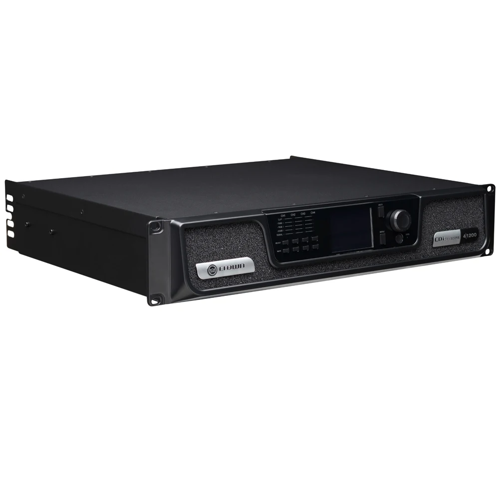 크라운 CDi 4 | 드라이브코어, 네트워크 제어 및 모니터링, 다이렉트 드라이브 70V 또는 100V RMS 출력, 그리고 DSP를 갖춘 1200 파워 앰프