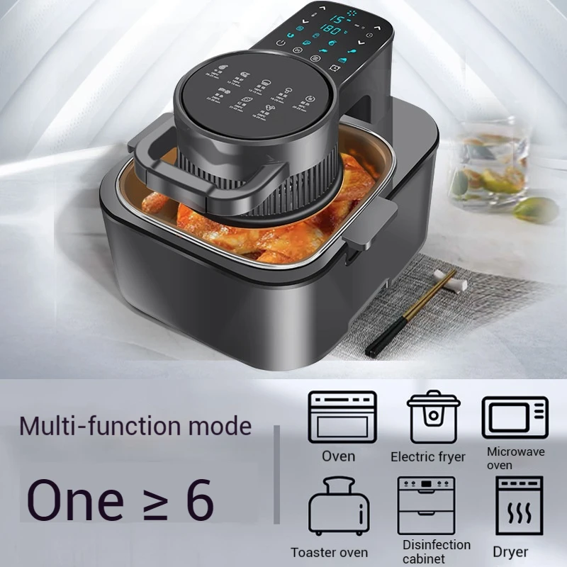 9L Multi functional Home Smart Air Fryer with Large Capacity Touch Screen Reservation Non stick Inner Perspective Oven 4