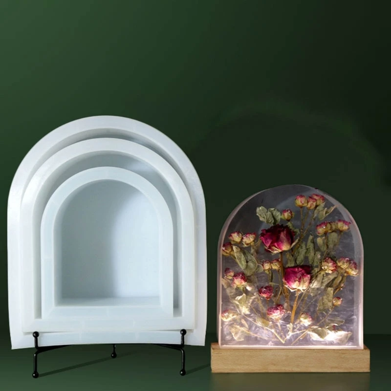 

Resin Casting Molds Arch Shaped Bookshelf Ornaments Moulds Silicone Material