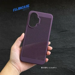 Fashionable Lightweight PC Hard Phone Back Cover - Cooling Case, Slim Shell Design - Poco F7 (PURPLE)