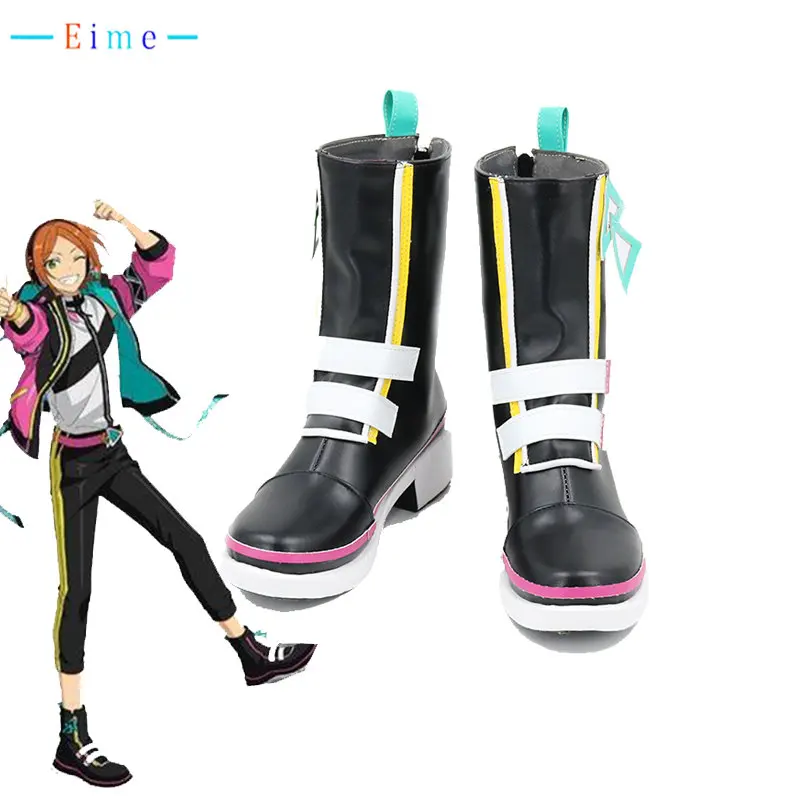 

Game Ensemble Stars 2wink Aoi Yuta Aoi Hinata Cosplay Shoes PU Leather Shoes Halloween Carnival Boots Cosplay Prop Custom Made