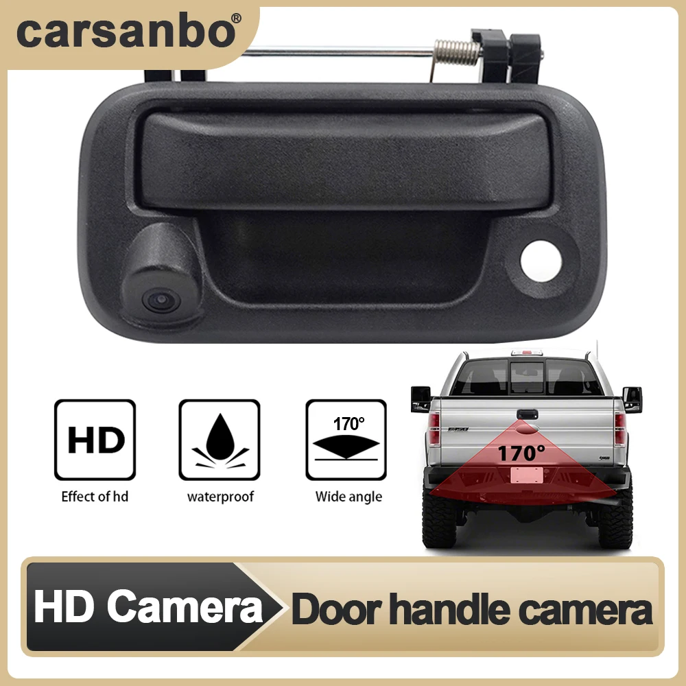 

Автомобильная камера заднего вида Carsanbo на руль высокого качества HD широкоугольная 170 градусов для грузовика Водонепроницаемая камера для F150 F250 F350 F450