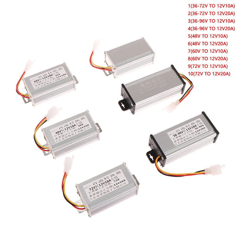 DC Converter 48V 60V 72V 84V 96V 120V to 12V 15A 180W electric Power transformer